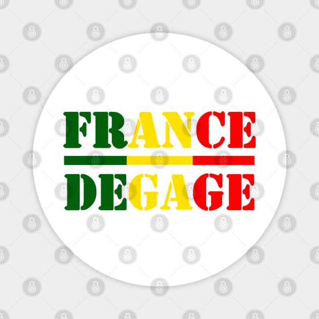 France Degage du Mali Magnet by Tony Cisse Art Originals